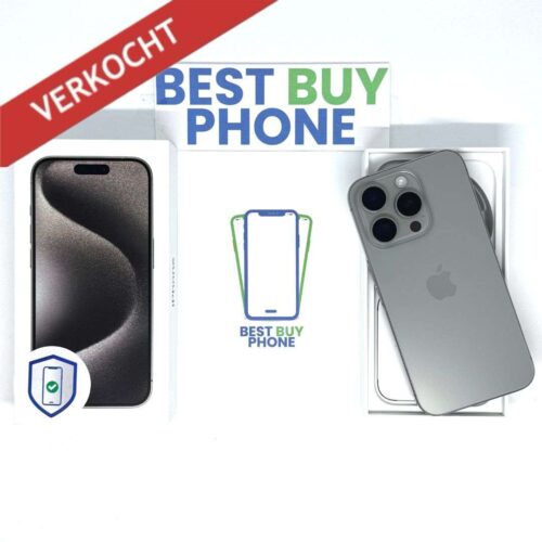 iPhone 15 Pro 128GB naturel /ongebruikt + 12 maanden garantie