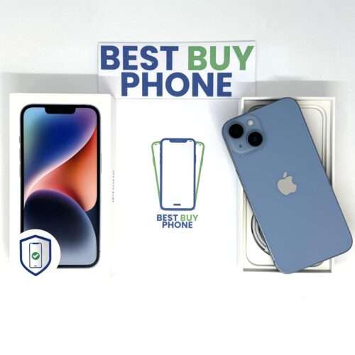 iPhone 14 256GB bauw /krasvrij glas /88% batt /garantie