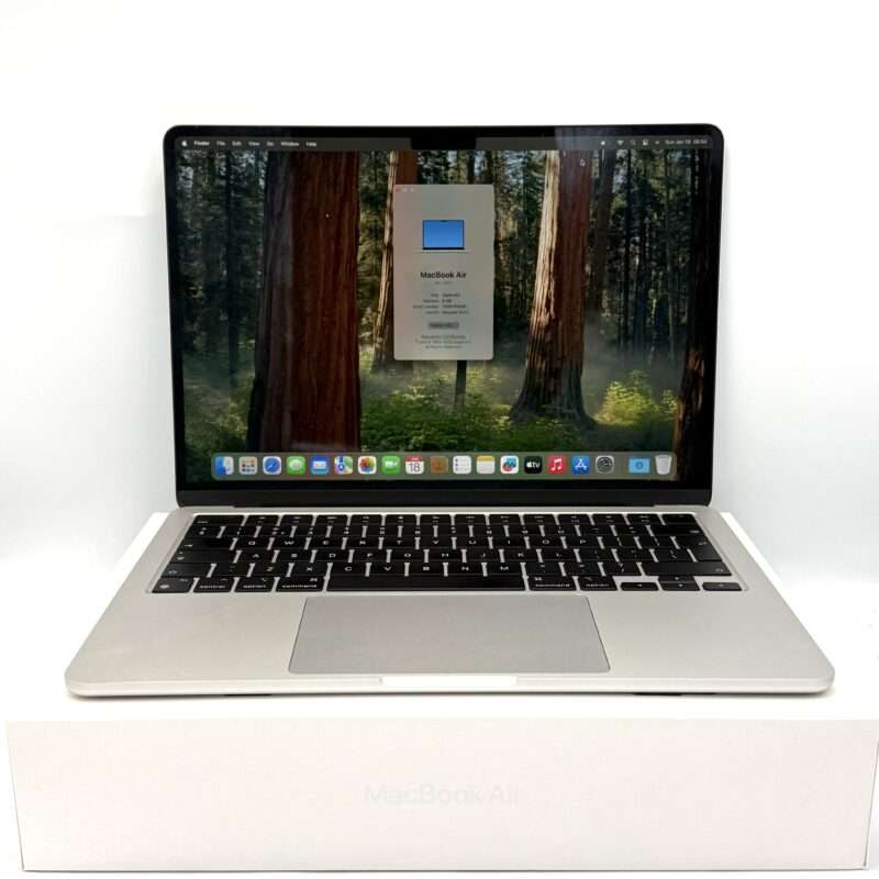 Mac MacBook Air M2 512GB zilver /krasvrij /100% batt /garantie