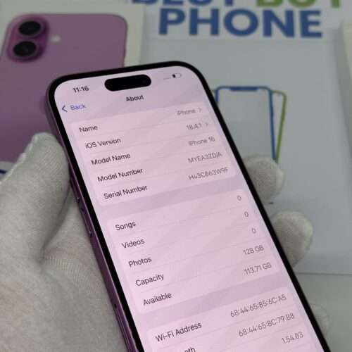 iPhone 16 128GB roze /licht gebruikt /97% batt /garantie