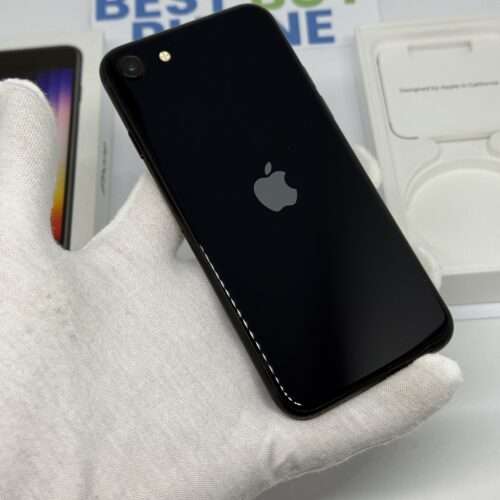iPhone SE 2022 128GB zwart /krasvrij /99% batt /garantie