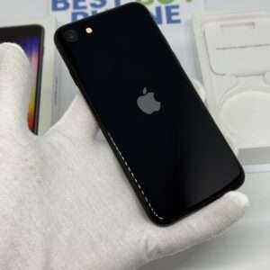 iPhone SE 2022 128GB zwart /krasvrij /99% batt /garantie