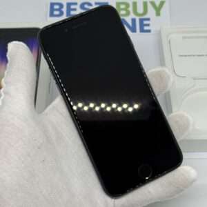 iPhone SE 2022 128GB zwart /krasvrij /99% batt /garantie