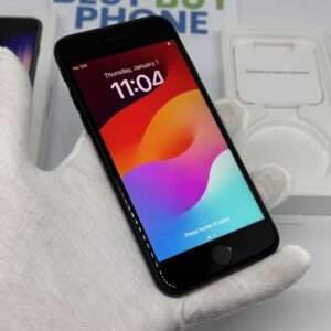 iPhone SE 2022 128GB zwart /krasvrij /99% batt /garantie