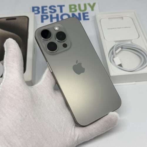 iPhone 15 Pro 128GB naturel /ongebruikt + 12 maanden garantie