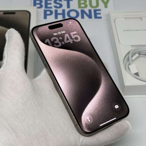 iPhone 15 Pro 128GB naturel /ongebruikt + 12 maanden garantie