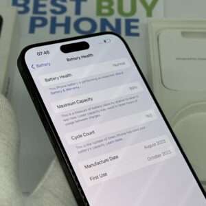 iPhone 15 Pro Max 512GB zwart /kras vrij scherm /89% batt /garantie