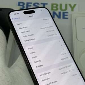 iPhone 15 Pro Max 512GB zwart /kras vrij scherm /89% batt /garantie