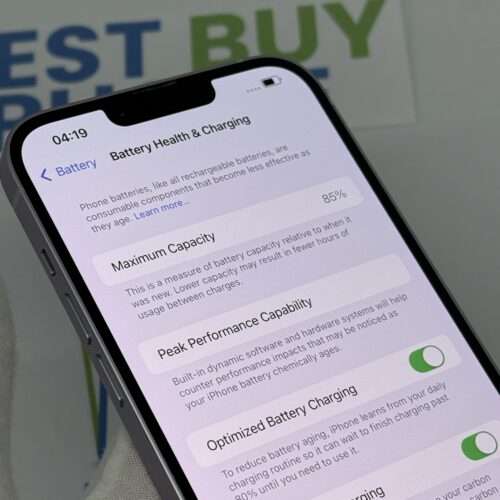 IMG_4697 iPhone 14 Plus 128GB paars /krasvrij glas /85% batt /garantie