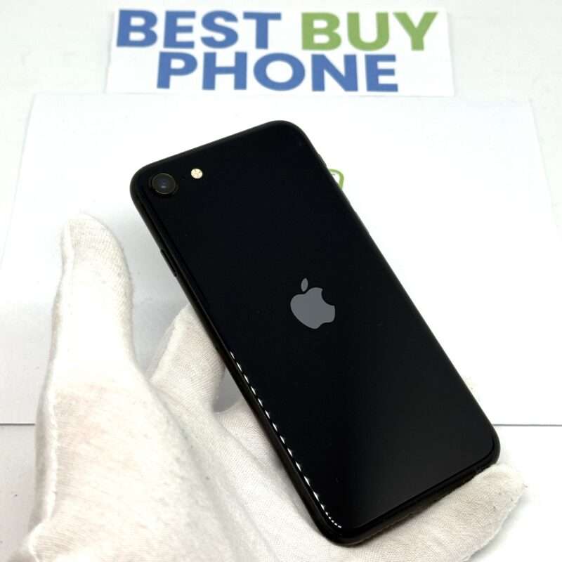 iPhone SE 2022 128GB zwart /krasvrij /100% batt /garantie