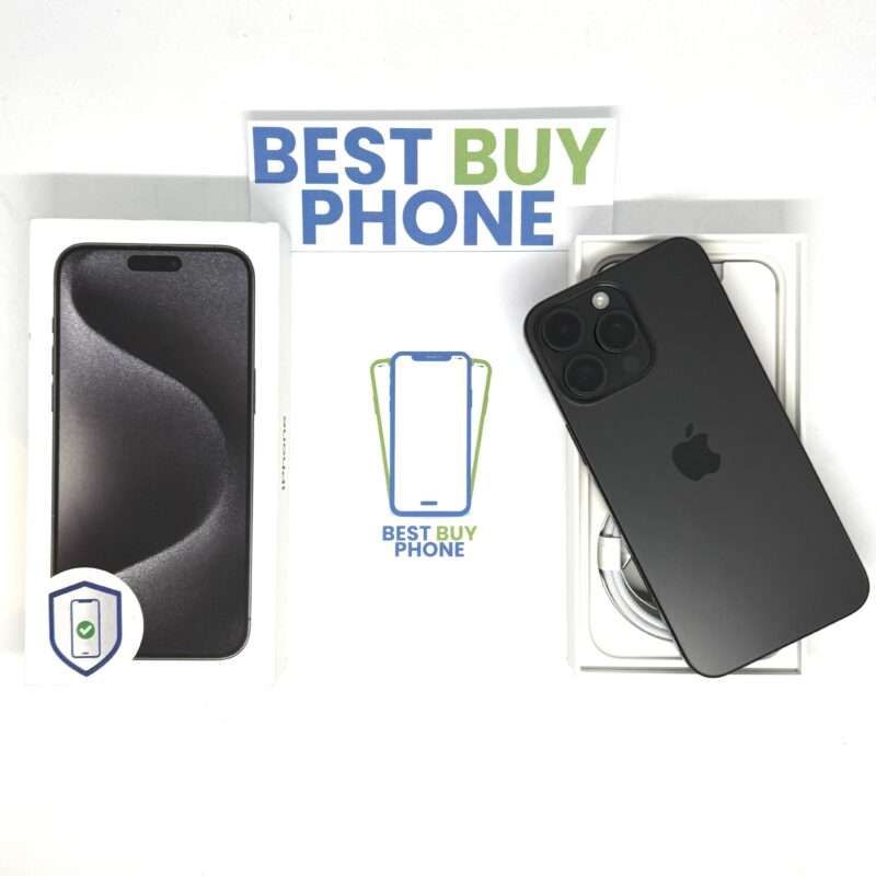 iPhone 15 Pro Max 256GB zwart /kras vrij /88% batt /garantie