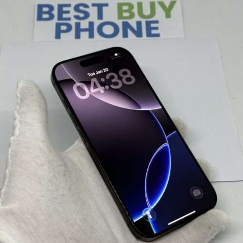 iPhone 16 Pro 128GB zwart /zeer net /100% batt /garantie