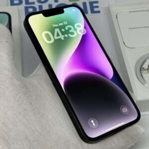 IMG_4914 iPhone 14 128GB zwart /krasvrij /85% batt /garantie