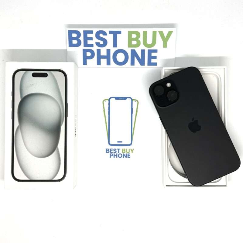 iPhone 15 256GB zwart /87% batt /zeer net /garantie