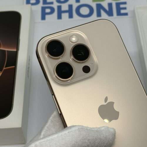 IMG_5386 iPhone 16 Pro 256GB goud E-sim /91% batt /krasvrij /garantie