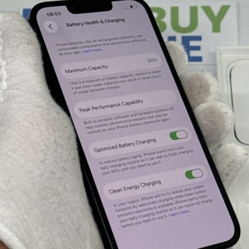 iPhone 13 256GB zwart /90% batt /krasvrij scherm /garantie