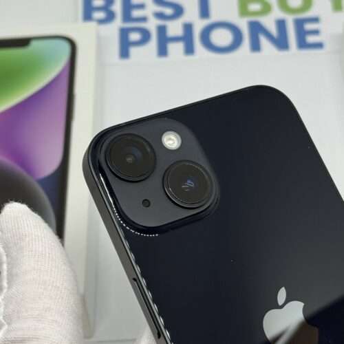 iPhone 14 256GB zwart /94% batt /krasvrij /garantie