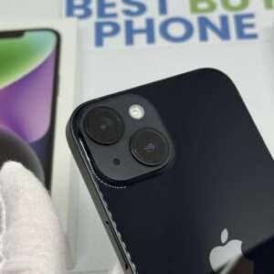 iPhone 14 256GB zwart /94% batt /krasvrij /garantie