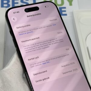 iPhone Air 256GB zwart /100% batt /krasvrij scherm /garantie