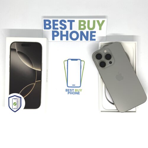 iPhone 16 Pro 1TB naturel /100% batt /krasvrij /Apple care +