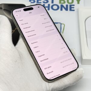 iPhone 16 Pro 1TB naturel /100% batt /krasvrij /Apple care +