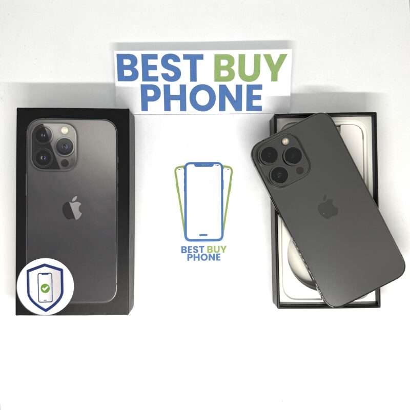 iPhone 13 Pro 128GB grijs /krasvrij /91% batt /garantie