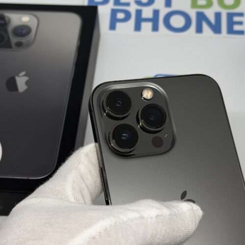 iPhone 13 Pro 128GB grijs /krasvrij /91% batt /garantie