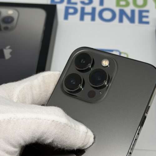 iPhone 13 Pro 128GB grijs /krasvrij /91% batt /garantie