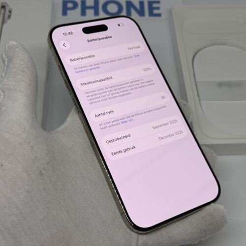 iPhone Air 256GB goud /100% batt /krasvrij /garantie