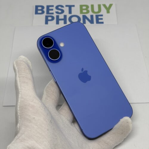 iPhone 16 128GB blauw /zeer net /100% batt /garantie