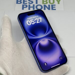 iPhone 16 128GB blauw /zeer net /100% batt /garantie