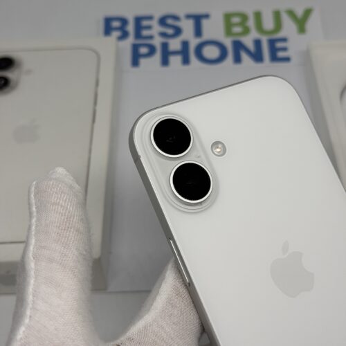 iPhone 16 128GB wit /krasvrij /100% batt /garantie