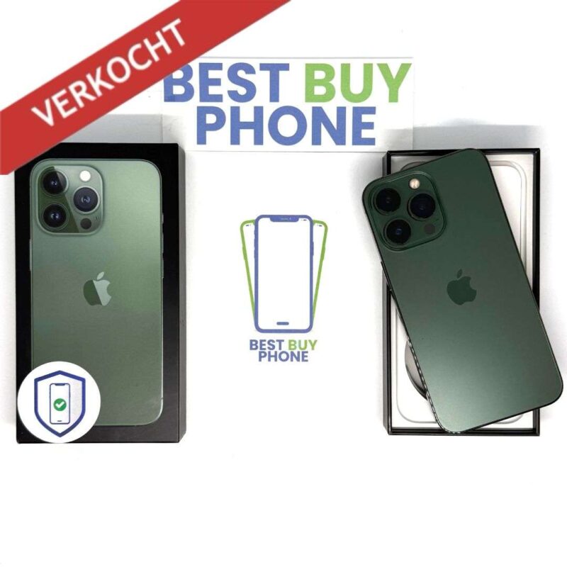 iPhone 13 Pro 1TB groen /krasvrij glas /88% batt /garantie