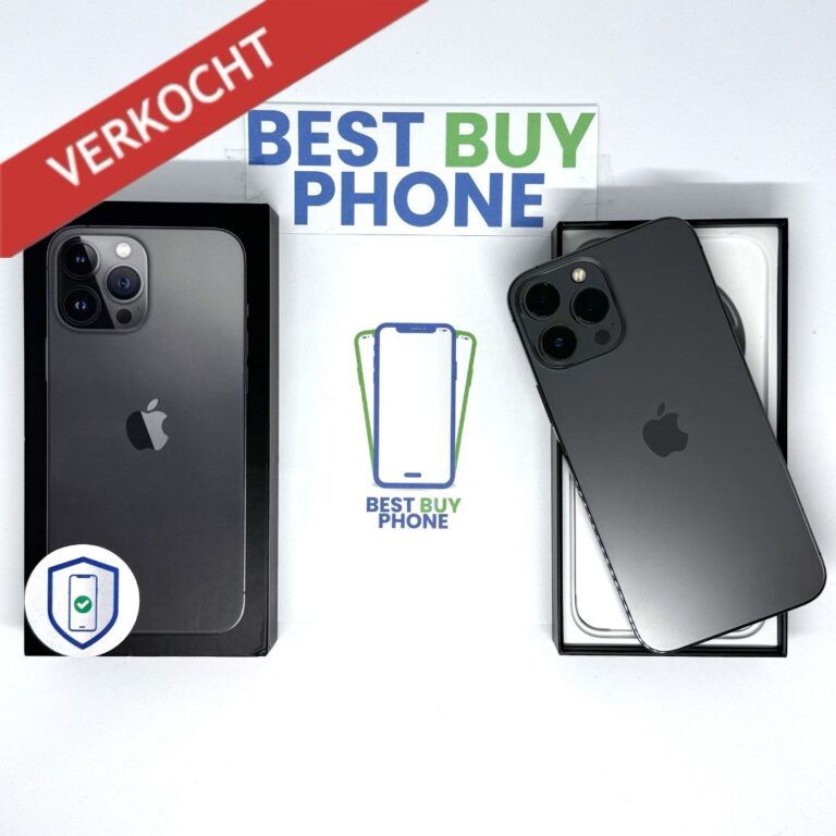 iPhone 13 Pro Max 256GB grijs /krasvrij /93% batt /garantie