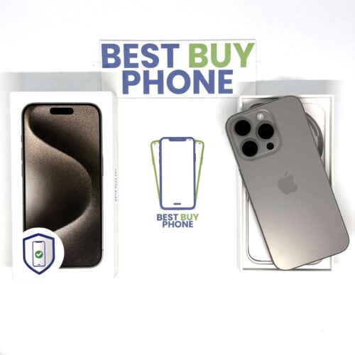 iPhone 15 Pro 512GB naturel /krasvrij /100% batt /garantie