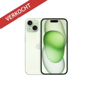 iPhone 15 128GB groen /krasvrij scherm /90% batt /garantie