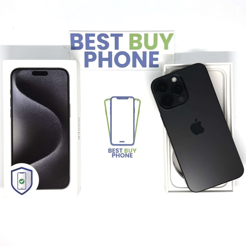 iPhone 15 Pro Max 256GB zwart /kras vrij /88% batt /garantie