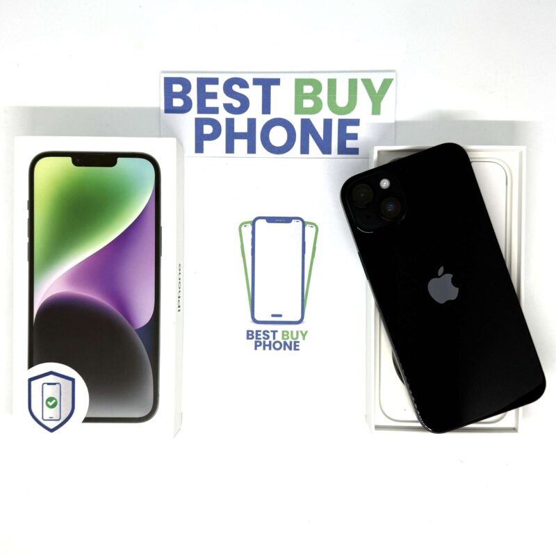 iPhone 14 Plus 128GB zwart /krasvrij /98% batt /garantie