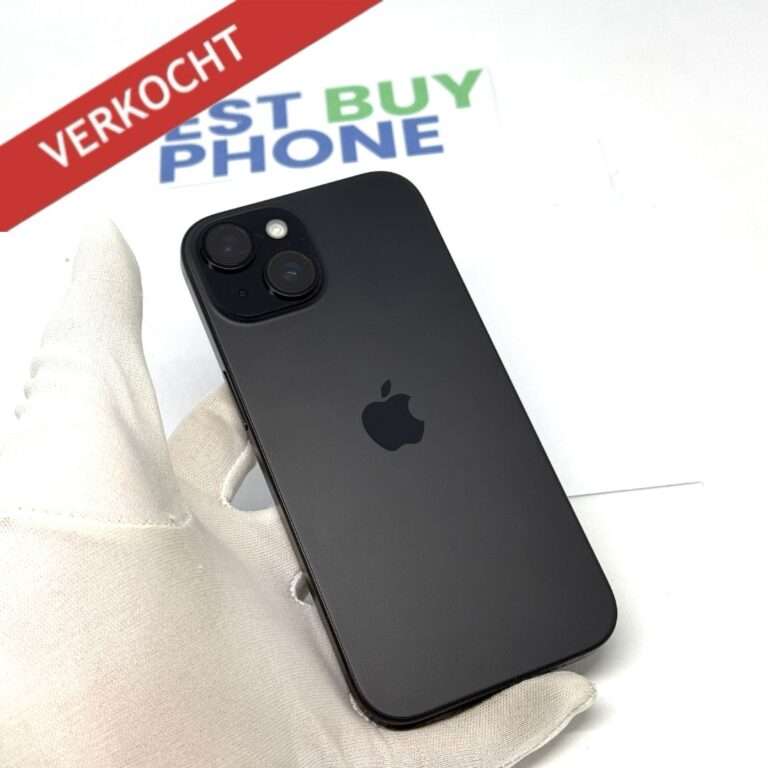 iPhone 15 128GB zwart /88% batt /zeer net /garantie
