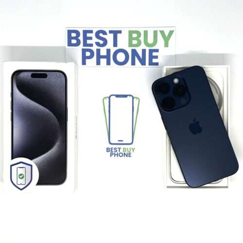 iPhone 15 Pro 128GB blauw /94% batt /kras vrij /AppleCare+