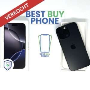 iPhone 16 Pro 128GB zwart /zeet net /92% batt /garantie
