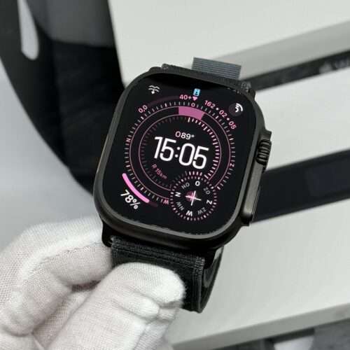 IMG_5999 2 Apple Watch Ultra 2 zwart / zwarte trail Loop /100% batt /garantie