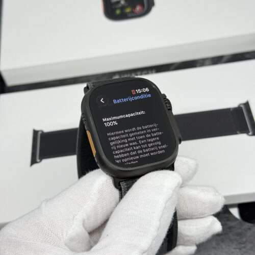 IMG_6004 2 Apple Watch Ultra 2 zwart / zwarte trail Loop /100% batt /garantie
