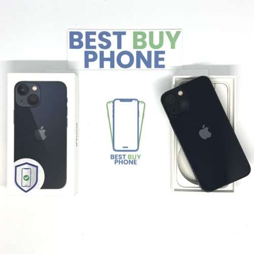 iPhone 13 mini 256GB zwart /kras vrij glas /100% batt /garantie