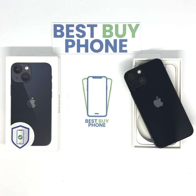 iPhone 13 mini 256GB zwart /kras vrij glas /100% batt /garantie