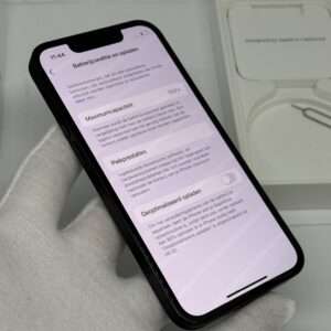iPhone 13 mini 256GB zwart /kras vrij glas /100% batt /garantie