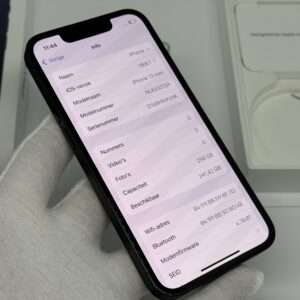 iPhone 13 mini 256GB zwart /kras vrij glas /100% batt /garantie