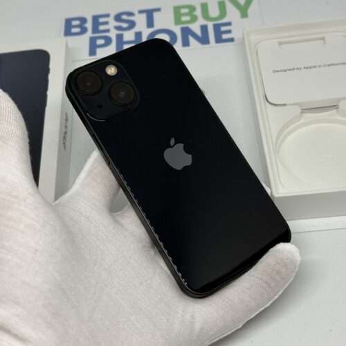 IMG_2323 iPhone 13 mini 256GB zwart /kras vrij glas /100% batt /garantie