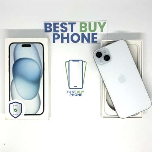 iPhone 15 Plus 128GB blauw /krasvrij /88% batt /garantie