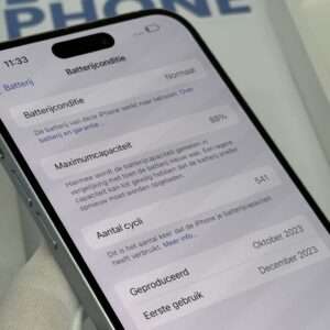 iPhone 15 Plus 128GB blauw /krasvrij /88% batt /garantie
